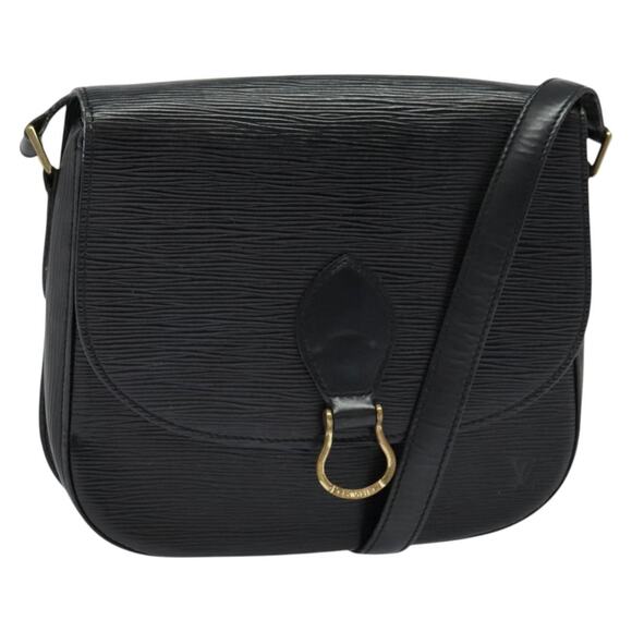 LOUIS VUITTON Epi Saint Cloud GM Shoulder Bag Black Noir M52192 - Picture 1 of 16